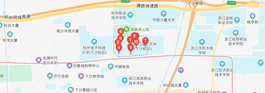 浙江理工大学学校地图